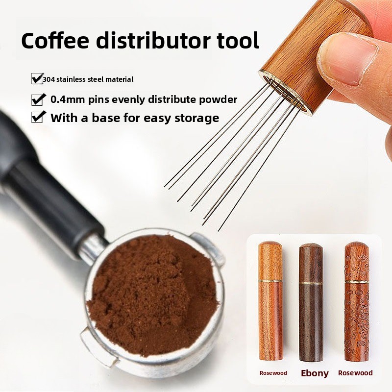 Coffee Equipment Distributor - Wood Stainless Steel Coffee Powder Tamper