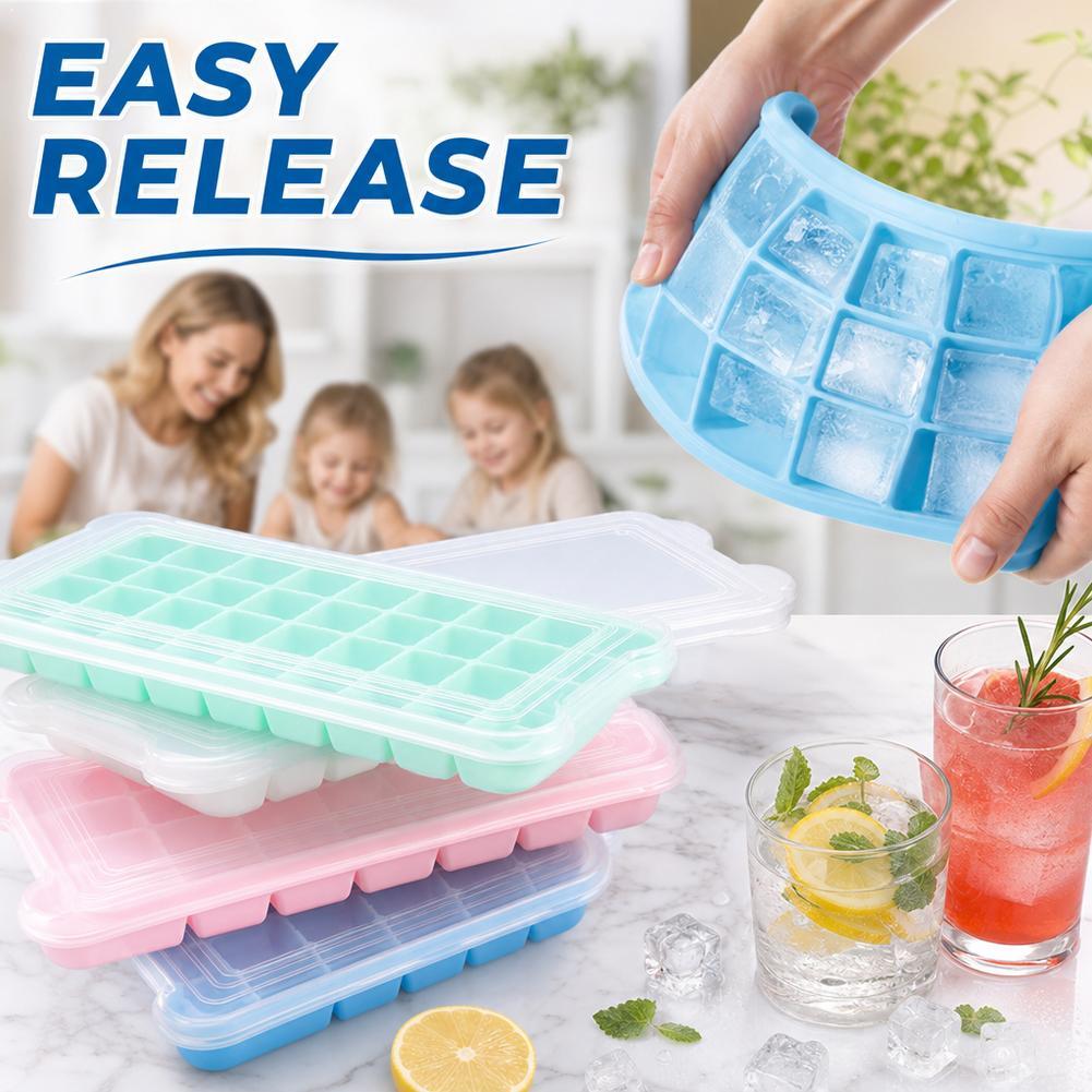 Coffee Equipment Tray - Silicone Ice Cube Tray With Lid