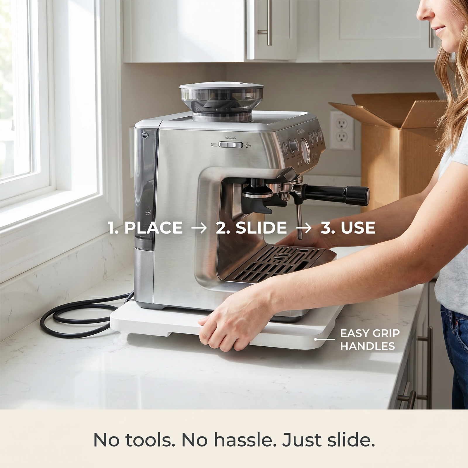 Kitchen Appliance Sliding Tray - Coffee Equipment Tray recension och pris